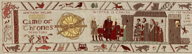 Illustration for article titled This Giant, Breathtaking Game of Thrones Tapestry Weaves Through the Entire Series